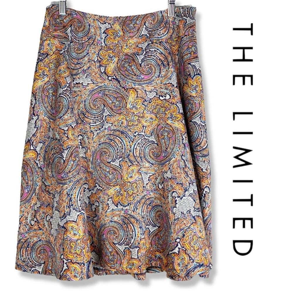 The Limited A Line Paisley Skirt Women’s Size M